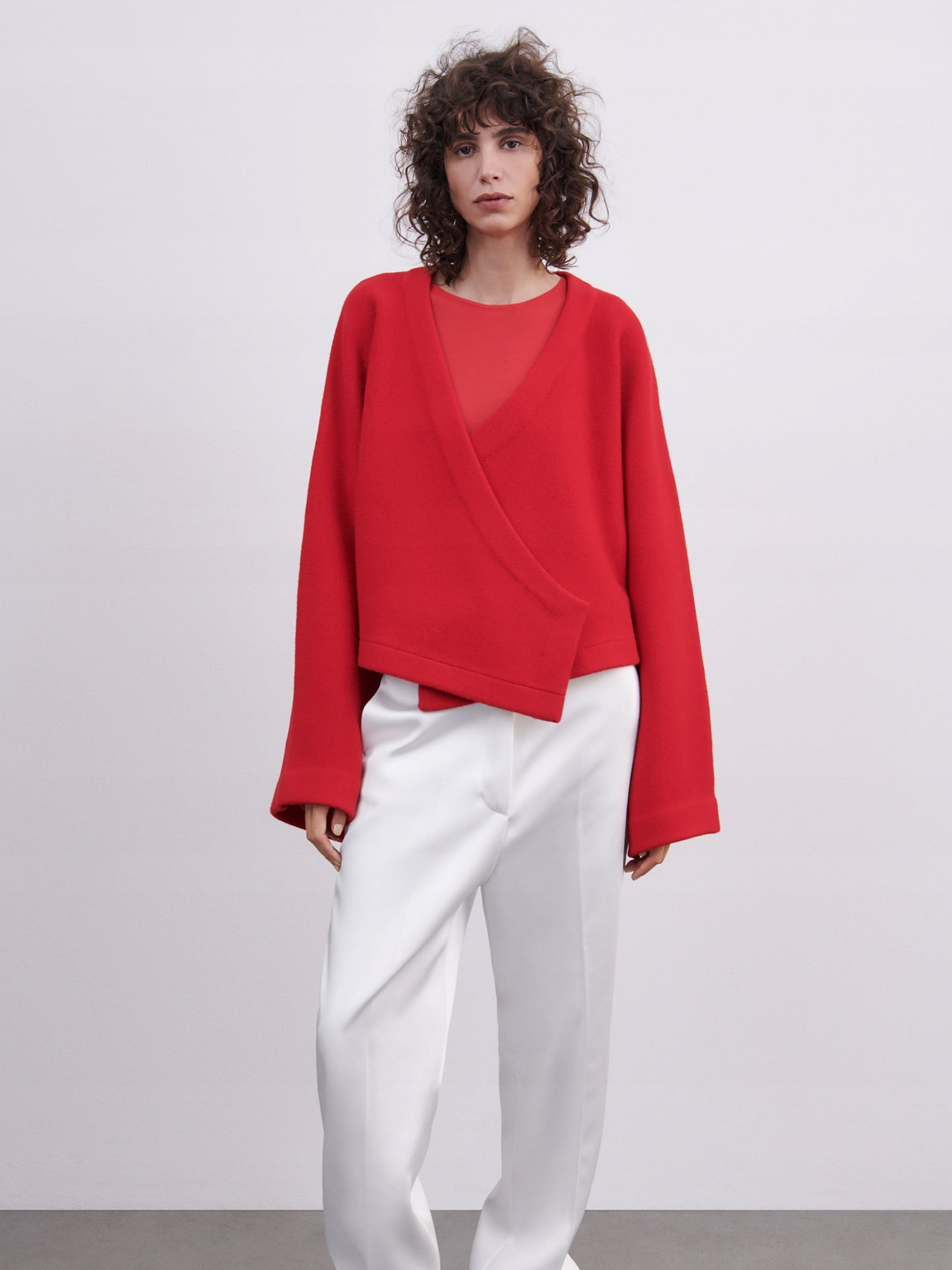 LEHORA - V neck Oversized Sweater